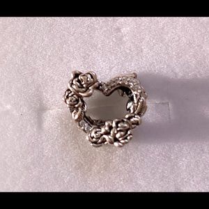 Pandora “Open Heart and Rose” Charm